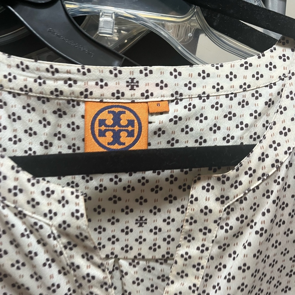 Tory Burch Patterned Silk Blouse - Picture 2 of 4